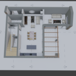 a 3d model of a house